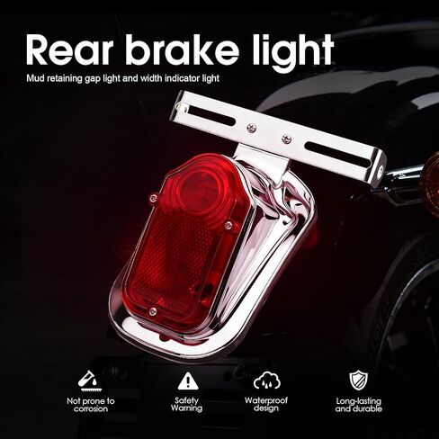 Chrome Tail Lights FL style rear fendors 1973/1998,Big Twin 1947/1954 and custom applications in Saudi Arabia