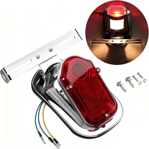 Chrome Tail Lights FL style rear fendors 1973/1998,Big Twin 1947/1954 and custom applications in Saudi Arabia