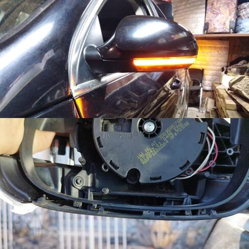 Dynamic Turn Signal Light Rearview Mirror Smoked Lens Turn Signal Indicator Light LED Turn Singal Blinker Light Compatible with Volkswagen VW Golf 5 Jetta MK5 Passat B6 B5.5 EOS in Saudi Arabia