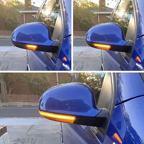 Dynamic Turn Signal Light Rearview Mirror Smoked Lens Turn Signal Indicator Light LED Turn Singal Blinker Light Compatible with Volkswagen VW Golf 5 Jetta MK5 Passat B6 B5.5 EOS in Saudi Arabia