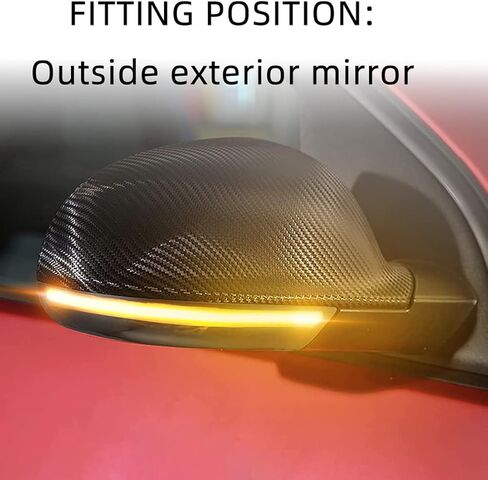 Dynamic Turn Signal Light Rearview Mirror Smoked Lens Turn Signal Indicator Light LED Turn Singal Blinker Light Compatible with Volkswagen VW Golf 5 Jetta MK5 Passat B6 B5.5 EOS in Saudi Arabia