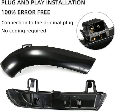 Dynamic Turn Signal Light Rearview Mirror Smoked Lens Turn Signal Indicator Light LED Turn Singal Blinker Light Compatible with Volkswagen VW Golf 5 Jetta MK5 Passat B6 B5.5 EOS in Saudi Arabia