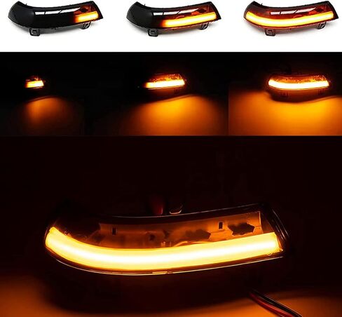 Dynamic Turn Signal Light Rearview Mirror Smoked Lens Turn Signal Indicator Light LED Turn Singal Blinker Light Compatible with Volkswagen VW Golf 5 Jetta MK5 Passat B6 B5.5 EOS in Saudi Arabia