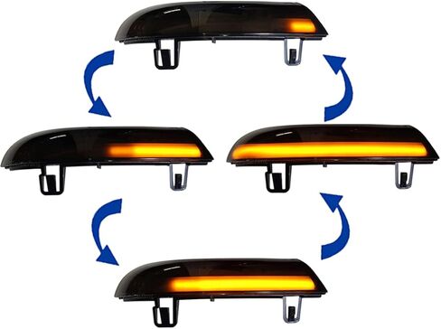 Dynamic Turn Signal Light Rearview Mirror Smoked Lens Turn Signal Indicator Light LED Turn Singal Blinker Light Compatible with Volkswagen VW Golf 5 Jetta MK5 Passat B6 B5.5 EOS in Saudi Arabia