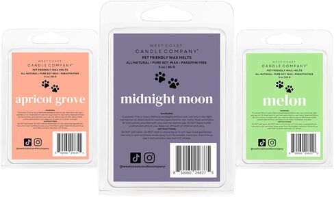 حلو وحالم | يذوب الشمع الصديق للحيوانات الأليفة | الصويا الطبيعية | حرق نظيف | غير سامة | معتمد من قبل الطبيب البيطري | مزيل رائحة الحيوانات الأليفة | يذوب الشمع المعطر المنعش للهواء in Kuwait