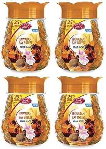 مجموعة من 4 معطرات هواء بخرز اللؤلؤ! 10 أونصة - روائح استرخاء رائعة! سهل الاستخدام! مثالية لأي غرفة في المنزل! in Kuwait