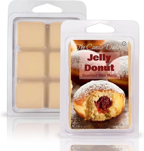 The Candle Daddy Jelly Donut - Sweet Pastry and Fruit Scented Wax Melt - 1 Pack - 2 Ounces - 6 Cubes in Saudi Arabia