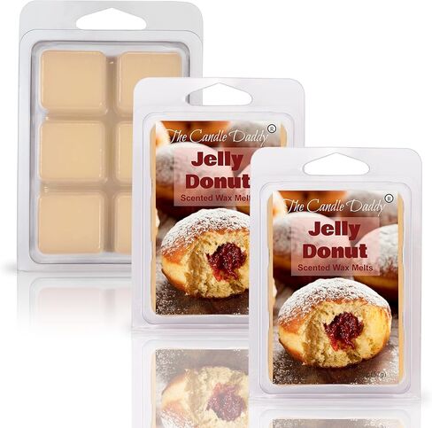 The Candle Daddy Jelly Donut - Sweet Pastry and Fruit Scented Wax Melt - 1 Pack - 2 Ounces - 6 Cubes in Saudi Arabia