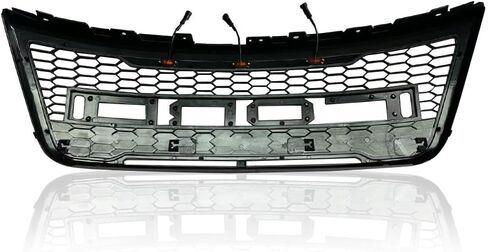Front Upper Bumper Grille Black w/LED Fit for F0RD Explorer 2012-2015 in Saudi Arabia