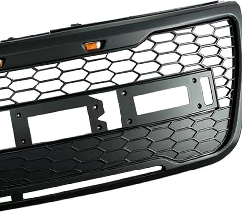 Front Upper Bumper Grille Black w/LED Fit for F0RD Explorer 2012-2015 in Saudi Arabia