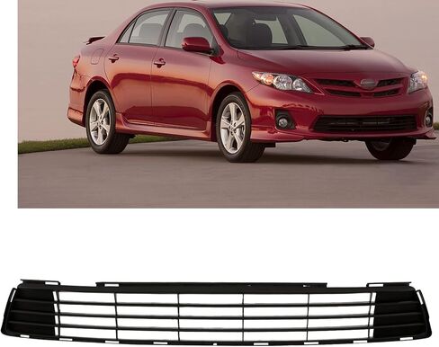 PENSUN Front Bumper Lower Grille Grill Fit for 2011 2012 2013 Toyota Corolla Replacement for TO1036125 5311202280, Primed Black in Saudi Arabia