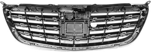 MGWILL Front Bumper Upper Grille Grill Compatible with 2013-2020 Mercedes Benz S-Class W222 S400 S500 S550 S600 W/Camera Hole Replaces 1KPMB1211179 Black in Saudi Arabia
