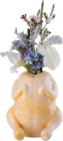 Cute Ceramic Turkey Vase for Flower, Turkey Planter Pot for Home Decor Indoor Outdoor, Unique Vases for Wedding Dinner Table Living Room Office Decorative Vase in Saudi Arabia