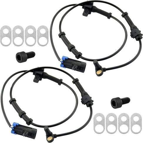 مستشعر ABS لسرعة العجلات الأمامية يناسب Hummer H3 2006 2007 2008- مجموعة ABS لسرعة العجلات - قطعتان in Saudi Arabia