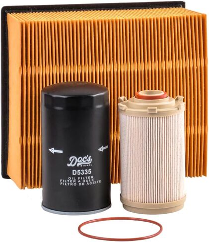 Doc's Diesel Filter Set DGF400+D5335+DPA6314 | Compatible with Dodge RAM 6.7L Cummins 2500, 3500 2007-2009, Dodge RAM 6.7L Cummins 3500, 4500 2008-2009 | Replaces 05183410AA, 05083285AA, 53034051AB in Saudi Arabia
