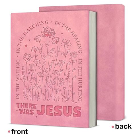 Christian Floral Notebook for Women Bible Verse There Was Jesus Journal Religious Christian Gifts for Coworker Friend-Pink in Saudi Arabia