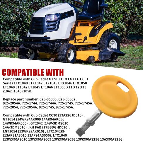 12Pack Ignition Key Compatible with Cub Cadet XT1 ZT1 LT LTX Troy Bilt Lawn Mower MTD Craftsman Riding Mower 625-05000 625-05002 925-1745A 925-2054A in Kuwait
