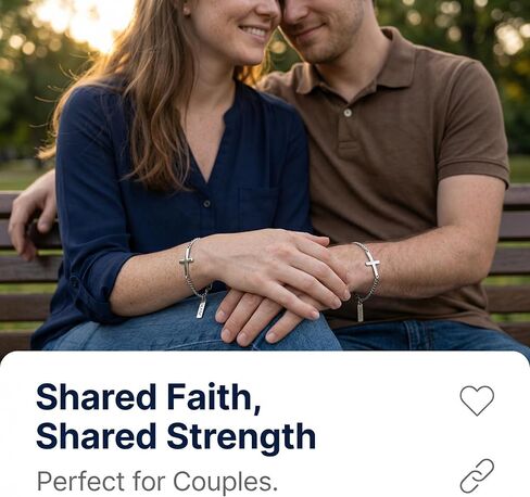 Silver Cross Chain Bracelet For Men and Women, 316L Stainless Steel Link Chain Jesus Bracelets for Christians Christian Gifts for Women Waterproof Faith Bracelet in Kuwait