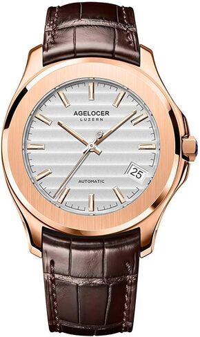 AGELOCER Mechanical Watch for Men, Minilist Business Date Watreproof Luxury Mens Watch in Kuwait
