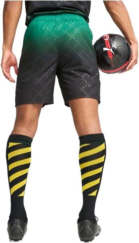 PUMA Mens Ac Milan X Off-White Authentic Athletic Shorts Casual Bottoms Casual Moisture Wicking - Black, Green in Saudi Arabia