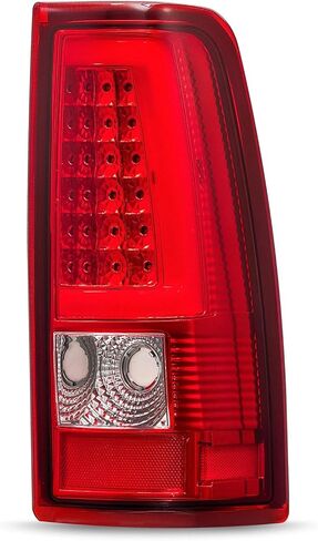LED Tail Lights Assembly, For 2003-2006 Chevy Silverado 1500 2500 3500 Taillights Rear Brake Lamps, Driver And Right Passenger Side, Chrome Red Clear Lens in Saudi Arabia
