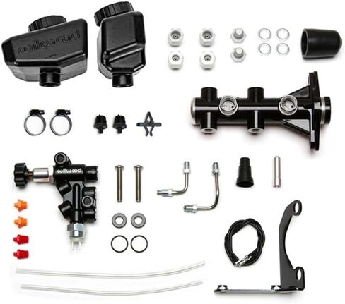 Wilwood 261-16962-BK Remote Tandem M/C Kit, 1 In Bore, Black in Saudi Arabia