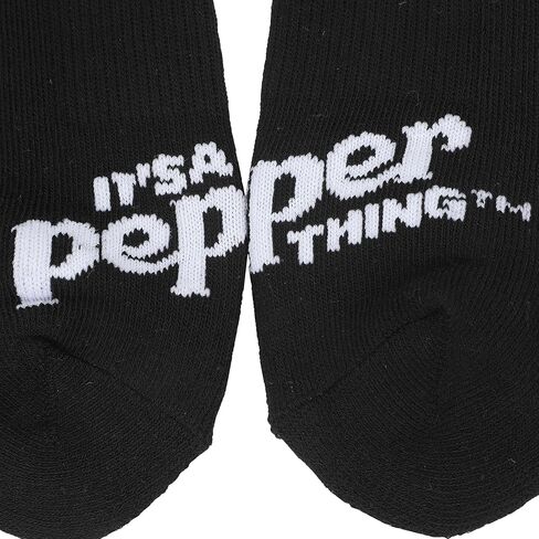 Bioworld Dr Pepper Classic Logo Black Men’s Athletic Crew Socks in Saudi Arabia