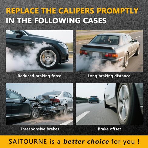 مجموعة فرجار الفرامل القرصية الأمامية اليمنى لـ 2008-2014 Ford E-150 E-250 2008-2022 E-350 Super Duty E-450 Super Duty 2010-2014 Econoline Van Wagon 2008 E-150 Econoline، فرجار الفرامل مع دعامة 18-B5072 in Kuwait