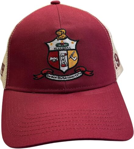 Buffalo Dallas Kappa Alpha/Α Psi Trucker Baseball Cap [Crimson Red - Adjustable] - ID#73104 in Saudi Arabia