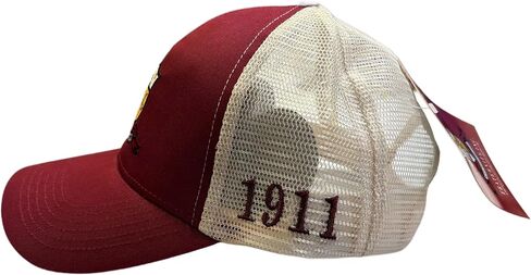 Buffalo Dallas Kappa Alpha/Α Psi Trucker Baseball Cap [Crimson Red - Adjustable] - ID#73104 in Saudi Arabia