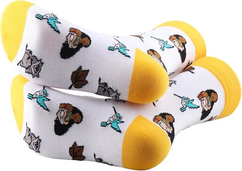 PWHAOO 1 Pair Forest Princess Socks Princess Lover Gift Fairy Tales Movie Inspired Gift in Saudi Arabia