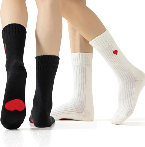 Cute heart Casual Crew Socks Athletic Funny Novelty Socks For Women Cushioned socks in Kuwait