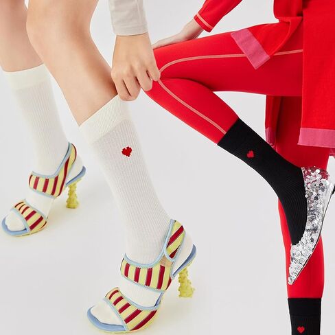 Cute heart Casual Crew Socks Athletic Funny Novelty Socks For Women Cushioned socks in Kuwait