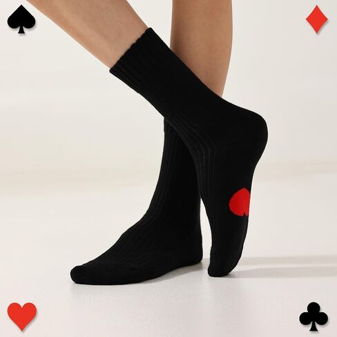 Cute heart Casual Crew Socks Athletic Funny Novelty Socks For Women Cushioned socks in Kuwait