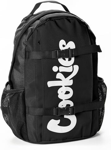 COOKIES Non-Standard Ripstop Nylon Backpack – Durable Tear-Resistant Bag with Heavy-Duty Zippers, Mesh Side Pockets, Adjustable Straps & Laptop Storage – Stylish Streetwear Travel Backpack – Red Camo in Kuwait