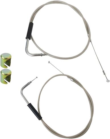 Latest Upgrade 42" Throttle Cable and Idle Cable Kit Stainless Steel for 1994-2000 DYNA Convertible FXDS Conv in Saudi Arabia