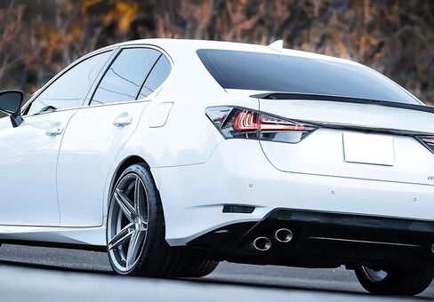 iJDMTOY Black-Out Smoked Rear Bumper Reflector Lenses Compatible With Lexus 2013-2018 ES, 2013-2020 GS, OE-Spec LH RH Assembly in Saudi Arabia
