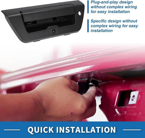 Tailgate Handle Backup Camera for Ford F-150 2015 2016 2017 Rear View Reversing Park Assist Camera Replace No.FL3Z-9943400-AA/FL3Z9943400AA in Kuwait