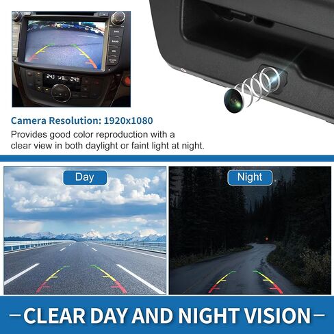 Tailgate Handle Backup Camera for Ford F-150 2015 2016 2017 Rear View Reversing Park Assist Camera Replace No.FL3Z-9943400-AA/FL3Z9943400AA in Kuwait