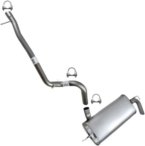 Exhaust Catalytic Pipe Muffler Kit Compatible for 2007-2011 Jeep Wrangler 3.8L | Stainless Steel | Northeastern Exhaust | Free Clamps Included | Direct-Fit Replacement | 4 Doors in Saudi Arabia