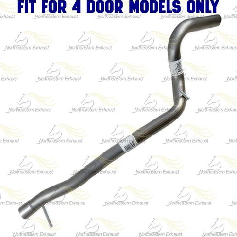 Exhaust Catalytic Pipe Muffler Kit Compatible for 2007-2011 Jeep Wrangler 3.8L | Stainless Steel | Northeastern Exhaust | Free Clamps Included | Direct-Fit Replacement | 4 Doors in Saudi Arabia