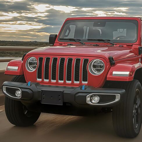 Front Bumper License Plate Frame Bracket Holder for 2018-2025 Jeep Wrangler JL JLU & 2020+ Gladiator JT Replacement, Replace# 68293738AA CH1068167(for Plastic Bumper ONLY) in Kuwait