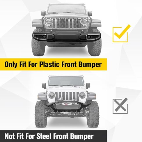 Front Bumper License Plate Frame Bracket Holder for 2018-2025 Jeep Wrangler JL JLU & 2020+ Gladiator JT Replacement, Replace# 68293738AA CH1068167(for Plastic Bumper ONLY) in Kuwait