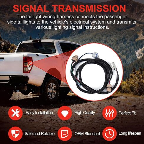 Driver Side Tail Light Wiring Harness 23295978 Compatible with Chevy Silverado GMC Sierra 1500 2500 HD 3500 HD 2016-2019,Tail Light Wire Socket Wiring Harness Kit in Kuwait