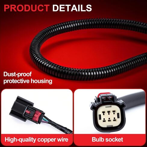 Driver Side Tail Light Wiring Harness 23295978 Compatible with Chevy Silverado GMC Sierra 1500 2500 HD 3500 HD 2016-2019,Tail Light Wire Socket Wiring Harness Kit in Kuwait