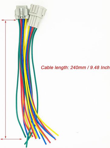 8 Pin Male and Female Headlight Wiring Harness Connector Pigtail Plug kit Fit Nissan 350z 2006-2009 Maxima 2016-2021 Sentra 2013-2021 Replaced OE# 26010-CF40B 26060-CF40B NI2502182 NI2503182 in Saudi Arabia
