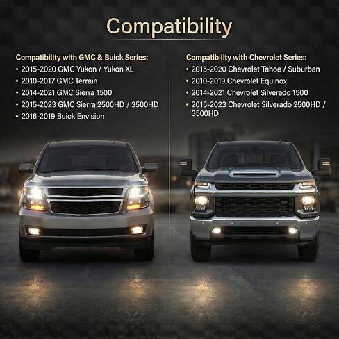 All Lights Mod 6 High Mod Wire Harness Compatible with Chevy GMC Buick Select Models, Plug and Play, Fog Low Beams on with High Beams All The Headlights on Module in Kuwait