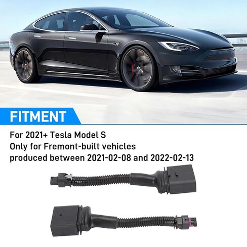 AUTOVIC Matrix Headlights Adapter Pair for 2021+ Tesla Model S Front Headlight Assembly Harness Plug and Play Black in Saudi Arabia