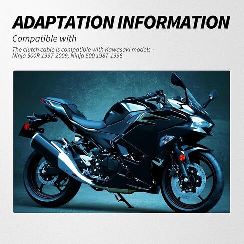 كابل قابض كابل سحب الدفع من HiSport - متوافق مع Kawasaki Ninja 500 1987-1996 Ninja 500R 1997-2009 يستبدل 54011-1340 in Saudi Arabia