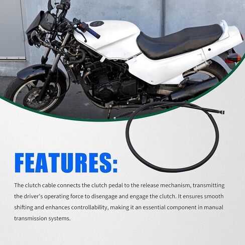 كابل قابض كابل سحب الدفع من HiSport - متوافق مع Kawasaki Ninja 500 1987-1996 Ninja 500R 1997-2009 يستبدل 54011-1340 in Saudi Arabia